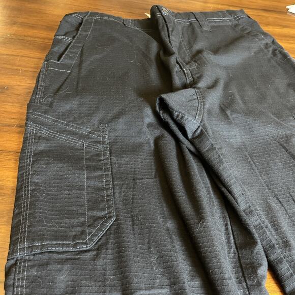 Carhartt Women's Rugged Flex Loose Fit Pants Black Size M Work Utility Pockets - Picture 6 of 12